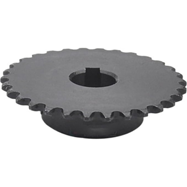 LYMFE Rūpnieciskā Stirnradgetriebe 30 zobu 04C Kettenrad 45# Stahl Industriekettenrad 10-20mm Bohrung Motorkettenantriebskettenrad D-Form/Keilnutloch (izmērs: 17mm(5x2.3mm))