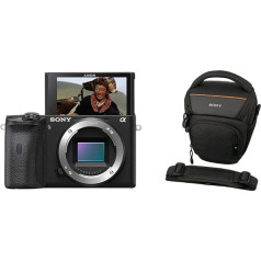 Sony Alpha 6600 APS-C bezspoguļa kamera (ātra 0,02s automātiskā fokusēšana, optiskā 5 asu attēla stabilizācija korpusā) + LCS-AMB soma