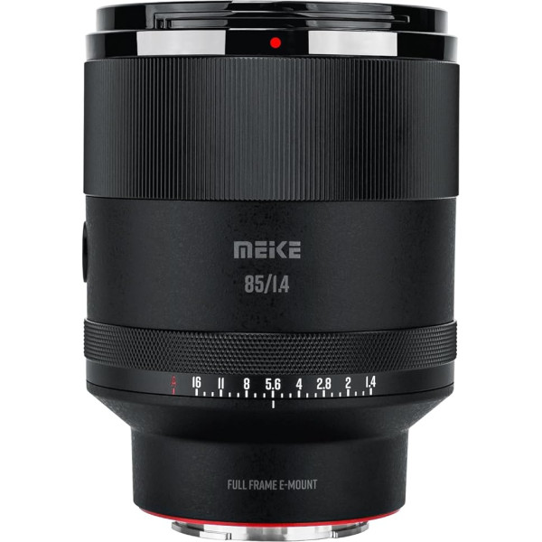 Meike 85 mm F1.4 automātiskās fokusēšanas pilna formāta STM soļu motora portreta objektīvs, kas saderīgs ar Sony E montāžas kamerām A7 A7R A74 A7R4 A7III A7RII A7RIII A7SIII A9