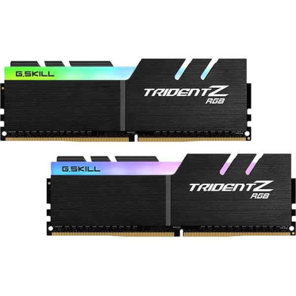 G.SKILL Trident Z RGB sērijas (Intel XMP) DDR4 RAM 32GB (2x16GB) 4000MT/s CL18-22-22-42 1.40V galddatora atmiņas UDIMM (F4-4000C18D-32GTZR)