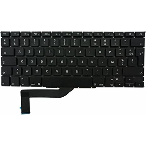 OLVINS Tastatūras FR tastatūra MacBook Pro Retina 15 collu A1398 FR tastatūrai 2013 2014 2015