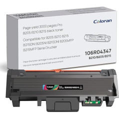 B205 B210 B215 melna tonera kasetne, kas ir saderīga ar Xerox B205 B210 B215 toneru Xerox B215DNI B205NI B210DNI B205MFP B215MFP printerim, 106R04346, augsta ražība (1 melns)