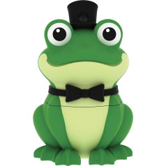 Emtec ECMMD16GM339 USB Flash Drive 2.0 License Series Animalitos 16 GB Crooner Frog Figure Material Rubber Soft Black