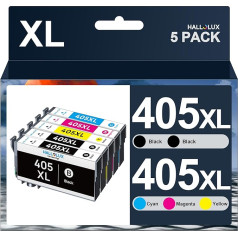 405XL Multipack 405 XL printeru kasetnes 405 saderīgas ar Epson 405 Epson Workforce Pro WF-4820 kasetnēm WF 3820 WF 3825 WF-4825DWF WF-4830DTWF WF-7830DTWF WF-7835DTWF WF-7840DTWF (Iepakojumā ar