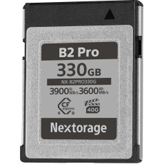 Nextorage Japan CF-Express 4.0 B tipa karte NX-B2PRO 330GB VPG 400 Urtla Ātra lasīšana 3900MB/s Ierakstīšana 3600MB/s un uzticamība