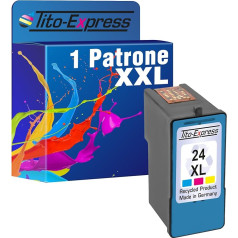 Tito-Express Platinum sērijas 1 kasetne Lexmark 24 XL Color X3500 X3530 X3550 X3550 X4500