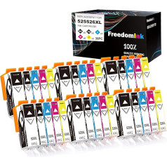 FreedomInk 30 saderīgas PGI-525XL CLI-526XL kasetnes, kas paredzētas Canon PGI 525 CLI 526 multipaketes printeru kasetņu nomaiņai priekš Canon MG5150 MG5250 MG5350 MG6150 MG6250 MG8150 MG8250 iP4850 iP49 50