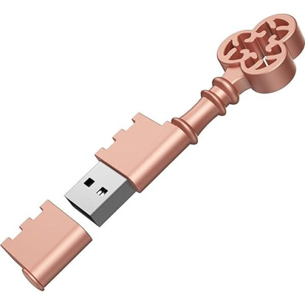 Kepmem 128 GB USB 2.0 Memory Stick 128 GB Key Shape Flash Drive 128 Giga Metal Memory Stick datu uzglabāšanai PC/Datoram/Laptop/Audio u.c. draugiem, skolai, bērnam