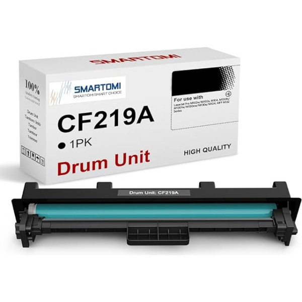 SMARTOMI CF219A cilindrs saderīgs ar 19A CF219A priekš Laserjet Pro M102 M102a M102w M130 M130a M130fn M130fw M130nw (1 x cilindrs)