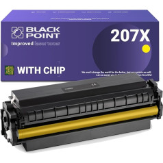 BLACK POINT [su lustu Toneris suderinamas su HP W2212X Yellow HP 207X 207A, skirtas HP Color Laserjet Pro MFP M283fdw Color Laserjet Pro MFP M282nw Color Laserjet M283fdn M255dw Color Laserjet Pro M255nw