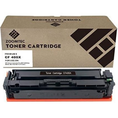 ZOOMTEC XXL tonerio kasetė, suderinama su HP 201X CF400X CF403X CF401X CF402X HP 201A, skirta HP Colour Laserjet Pro MFP M277dw M252dw M252n M277n M274n (juoda)