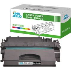 InkJello Kompatibel Toner Patrone Ersatz für HP LaserJet P2050 P2050 P2050 P2055 P2055d P2055dn P2055X Canon i-SENSYS LBP-251dw 252dw 253x 6300dn 6310dn 6650dn 6670dn 6680x MF-411dw CE505X/CRG719H (Schwarz)