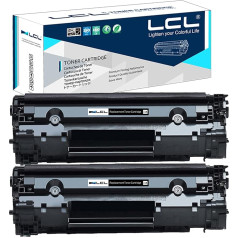 LCL suderinama tonerio kasetė 83X 283X CF283X didelio našumo (2 juodos spalvos), skirta HP Laserjet /M126A/M126nw/M128fn/M128fp/M128fw MFP M225dn M201dw MFP M225dw MFP M225dw MFP M225dw MFP M225dn MFP M11 27fn