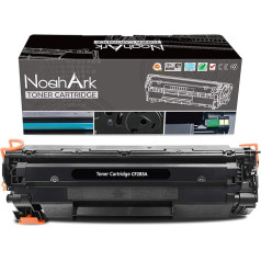 NoahArk saderīga CF283A 83A tonera kasetne, kas paredzēta HP Laserjet Pro M201dw M201n M202dw M202n MFP M125a M125nw M125rnw M126a M127fn M127fw M128fn M128fw M225dn M225dn 25dw printerim (1 melna)