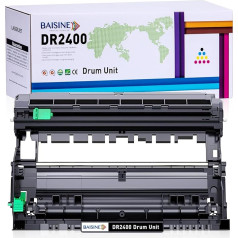 BAISINE Bungas bloks DR2400 DR-2400 Savietojams ar Brother DR-2400 DR2400 Bungas bloks melns priekš MFC-L2710DW DCP-L2510D HL-L2350DW HL-L2375DW HL-L2310D HL-L2370DN MFC-L2750DW MFC-L2750DW MFC-L2750DW MFC-L2775DW 10DN