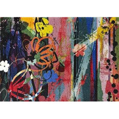 Casita Living Design Flowers Abstract 50 x 70 cm, mazgājams iekšpusē un ārpusē, krāsains