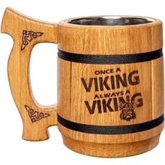 TESLYAR alus krūze - vikingu kauss, vikingu dzēriena kauss, krūze vikings, alus dāvana, vikingu kauss, alus krūzes, koka alus krūzes, viduslaiku dāvanas, koka kauss, alus krūze, vikingu krūze