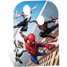 STAR CUTOUTS Marvel Spider-Man Web Warriors bērnu izmēra ballīšu statīvs, daudzkrāsains