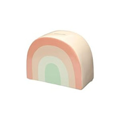 Pearhead Ceramic Rainbow Bank, Gender-Neutral Nursery Décor Money Bank, Alternative Piggy Bank, Modern Baby Decor Accessory