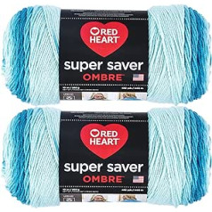 Red Heart Super Saver Jumbo Scuba Ombre dzija - 2 iepakojumi pa 283 g - akrils - 4 vidēji (ķemme) - 482 metri - Adīšana/tamborēšana