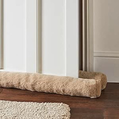 Catherine Lansfield Natural Faux Fur Draught Excluder