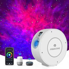 Panacare Alexa Starry Sky Projector, WiFi Galaxy Starlight WLAN LED Projector with App Control/Timer/Alexa/Google Home Voice Control, Star Projector Night Light for Party Children Gift