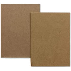 150 x Kraft popieriaus Individualios kortelės DIN A7 10,5 x 7,3 cm 410 g/m² Rudos spalvos kvietimai, skirti pasidaryk pats ir amatams Idealios dovanų etiketės Amatų kortelė