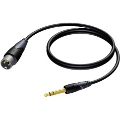 Kabeļa xlr vīrietis - 6,3 mm stereo savienotājs 3 m - cla724/3