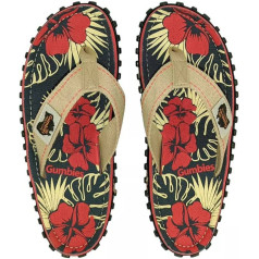 Islander Denim Hibiscus Flip Flops GU-FFISL109 / 38