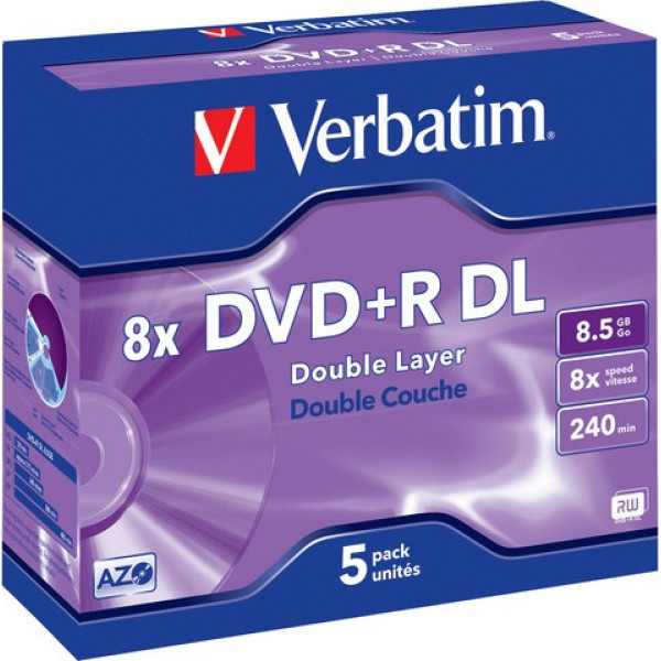 Dvd+r (8x) 8.5gb dvigubo sluoksnio 5p jc 43541