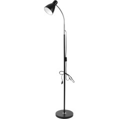 Stāvlampa LAR, max 20W E27, 155 cm, melna