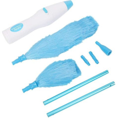 Electric Duster 180° Bendable Window Blind Furniture Duster Blue White