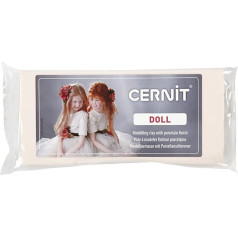 Cernit CE0950500500425C - Blociņmāla modelīns (polimēru) DOLL, sacietē krāsnī, gatavs lietošanai, 500 g, ideāli piemērots DIY, lelles un figūras, iesācējiem un hobija māksliniekiem, rozā bēšs, 1 gab.