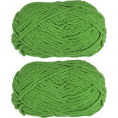 2 pavedieni šenila dzija Velvet Blanket dzija 2 x 100 g 6 Super Bulky Polyester Soft adīšanas tamborēšanai aušana soma šalle cepure tumši zaļa