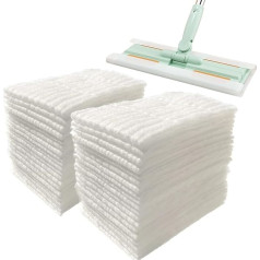 KMAKII Disposable Dry Dusters, Dry Wipes, Dry Mop Refills, Sweeper, Disposable Dusters, Dry Sweepers, Refills, 80 Pack, 8.6 x 11.8 inch, White