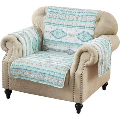 Barefoot Bungalow Phoenix Reversible Furniture Protector Armchair Cover Turquoise