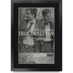 HWC Trading FR A3 True Detective Matthew McConaughey Woody Harrelson Gifts Signed Autograph Display For TV Memorabilia Fans - A3 Framed