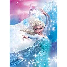 Komar Frozen 2 Elsa Action - Размер: 50 x 70 см, Настенная картина, постер, арт-принт (без рамки), Disney