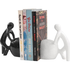 Radicaln Bookends Человек, толкающий камень (черный и белый)