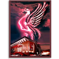 Liverpool FC Inspired Print Anfield futbola stadions Plakāts Magic Animated Football Print Dāvana Liverpūles fanu tēvam tēvam brālim dēlam Futbola dāvana Liverpūles sarkanā dāvana