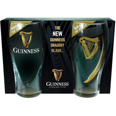 McLaughlin's Irish Shop New 2020 Guinness glāžu komplekts ar 2 pintēm dāvanu kastītē