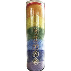 CrystalGemsStore Chakra svece, 100 stundas, tīrs aromāts ar ēteriskajām eļļām