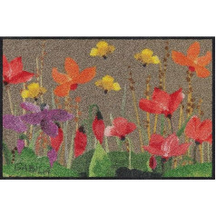 Salonloewe Rosina Wachtmeister Ciclamini ieejas paklājs 050 x 075 cm Krāsains ziedu paklājs Mazgājams