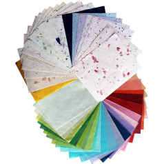 20 loksnes zīdkoka papīrs Handmade Faux Silk Japāna Origami Washi Vairumtirdzniecība Vairumtirdzniecība Unryu Piegādātāji Taizeme Produkti Kartes izgatavošana