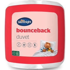 Silentnight bounceback sega, 13,5 tog, divguļamā gulta, poliesteris, balta