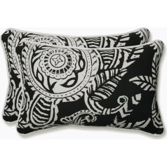 Pillow Perfect Addie Night Taisnstūra formas spilvens, melns, 2 gabali