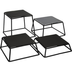 Ophoger komplekts pret slīdēšanu 4 stuks Tablecraft BKR4 Black