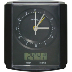 Technoline, WT 770 Premium radio vadāms modinātājs, matēts, melns hroms, 10,5X 5,3X 10,8 cm