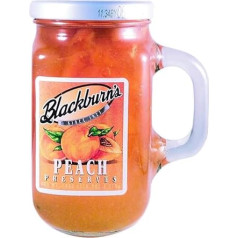 Blackburn's Preserves & Jellys konservēšanas burka ar atkārtoti lietojamu rokturi, 530 ml, (persiku konservi)