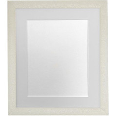 FRAMEES BY POST Glitz plastmasas stikla foto rāmis ar gaiši pelēku stiprinājumu 50 x 70 cm attēla izmēram 24 x 16 collas